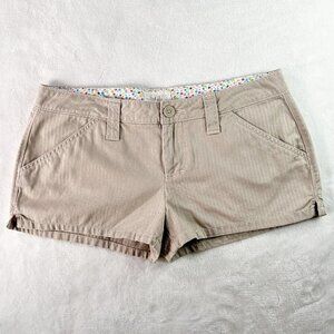 Women's Lilu Shorts | Tan Khaki | Size 5 | 2" Inseam | 100% Cotton